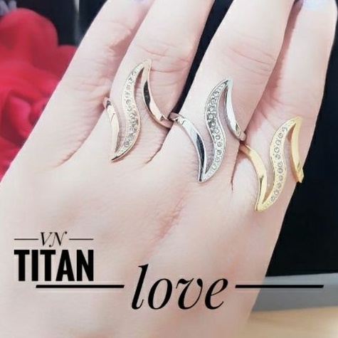 Cincin Titanium Bismuth Ular7451