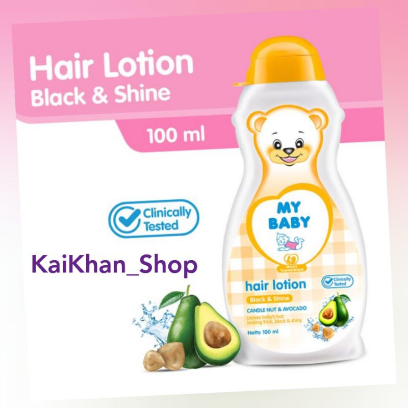 MY BABY Hair Lotion Black &amp; Shine - 100ml