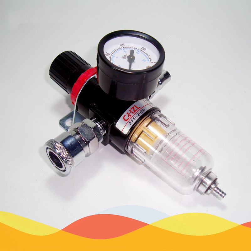 Air Filter Regulator/Air Filter Regulator 1/4 Inch - Filter Udara Kompresor/Regulator Pemisah Air Tersaring/Prosesor Sumber Udara AFR2000