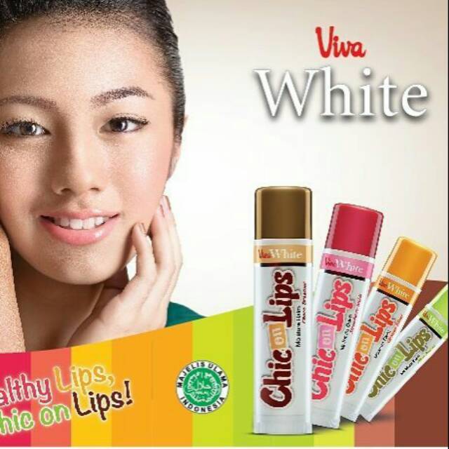 Viva White Lip Balm Chic On Lips Pelembab Bibir Kering