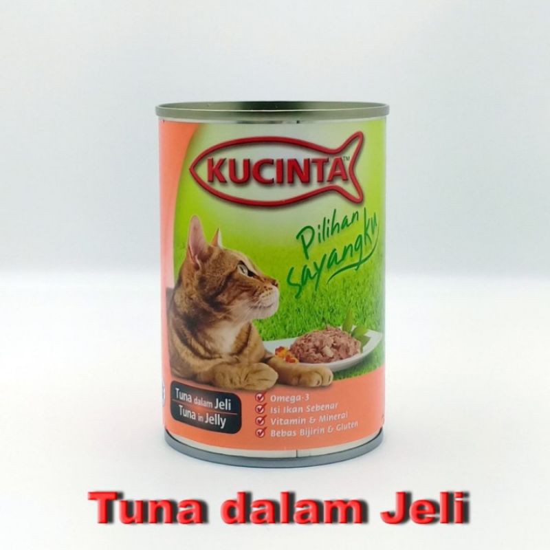 Makanan Kucing KUCINTA 400 GRAM ALL VARIAN KUCINTA kaleng 400gr