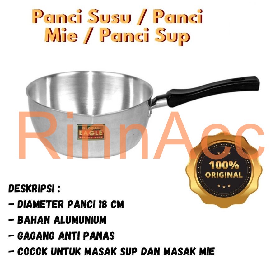 Panci Susu Sakura Global Eagle 18Cm / Panci Masak Mie / Panci Gagang