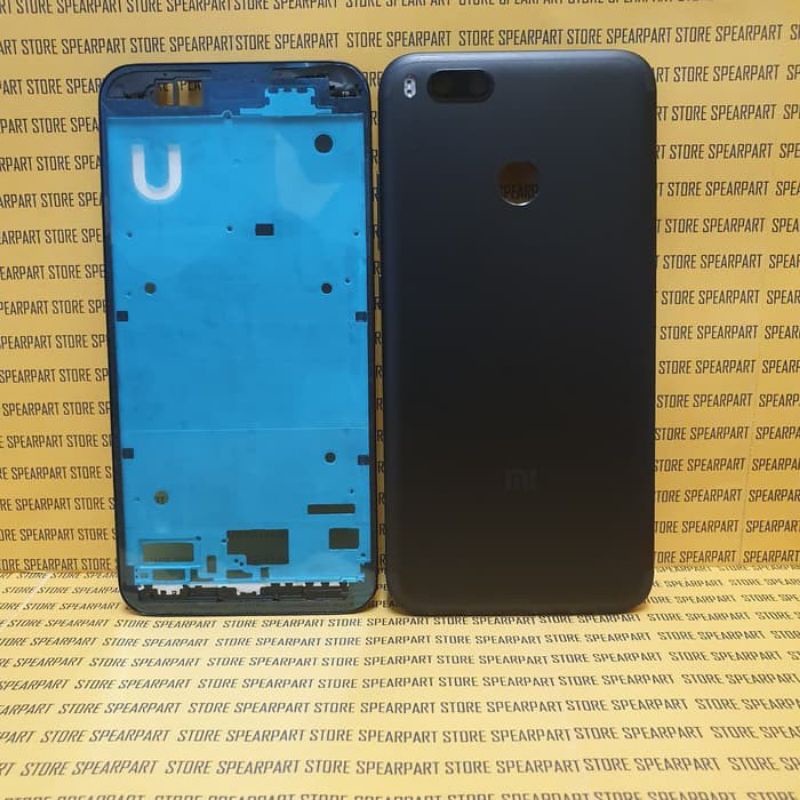 Kesing Casing Housing Fullset Frame Bezel Bazzel Tulang Tengah Lcd Backdoor Xiaomi Mia1 Mi5x Original