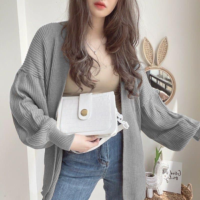 FX SHOP CARDIGAN HOKAIDO PREMIUM / CARDI HOKAIDO RAJUT OVERSIZE PREMIUM-GREY