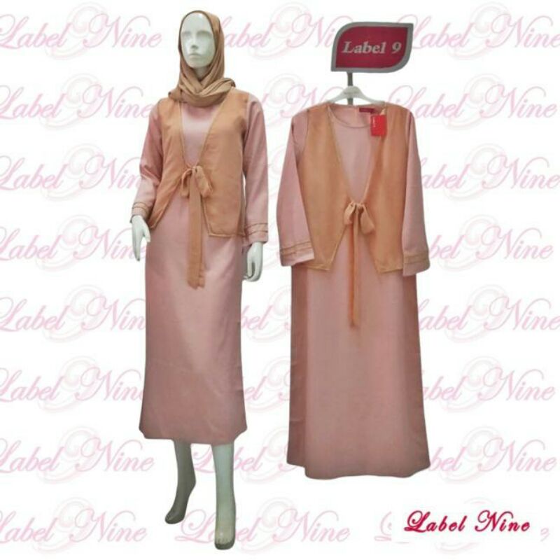 Gamis Humaira warna Peach