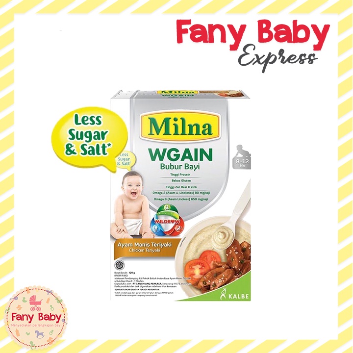 MILNA WGAIN 6+ / 8+ BUBUR CEREAL BAYI