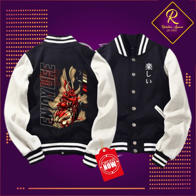 VARSITY BASEBALL JUMBO BOMBER BIG SIZE XXL XXXL XXXXL XXXXXL JAKET JEPANG PRIA
