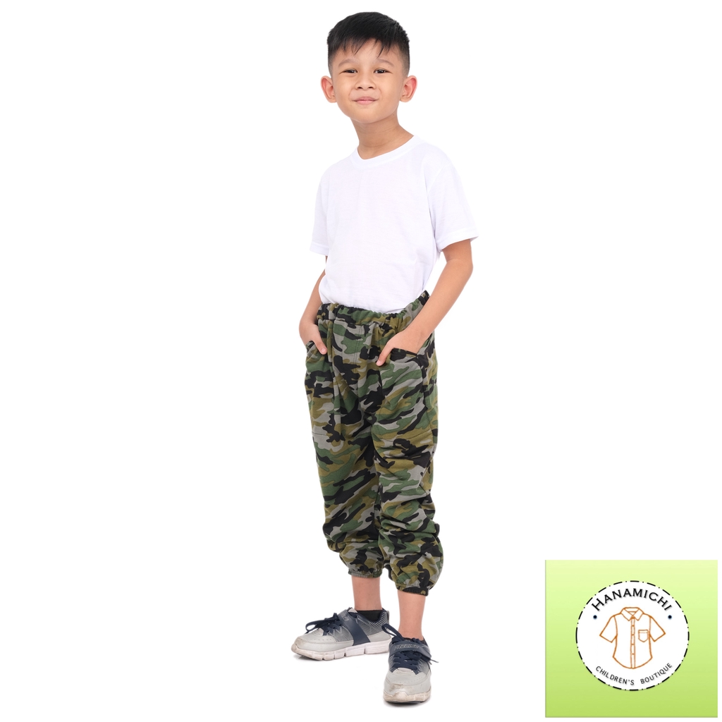 Hanamichi CLIO Celana Jogger / Joger Anak Motif Camo