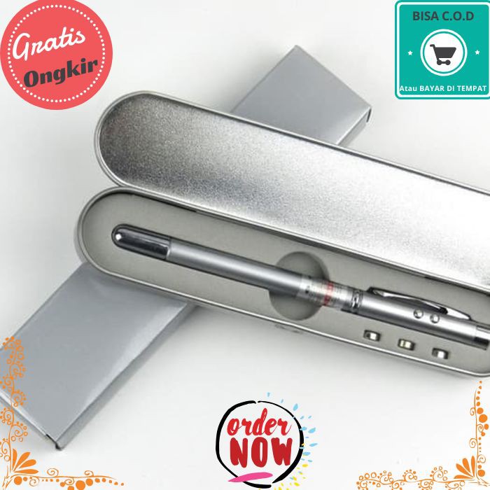 

COD 726 Pulpen Pen Exclusive Pena 5 in 1 Laser Pointer Box Premium Presentasi pulpen terbaru