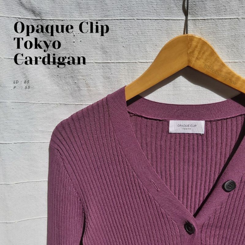 Jual Opaque Tokyo Cardigan Kardigan Preloved Thrift Secondhand Shopee Indonesia