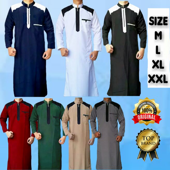 jubah DEWASA jubah laki laki gamis pria gold A1