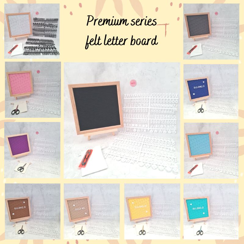 

Letter board felt premium papan nama huruf baby born