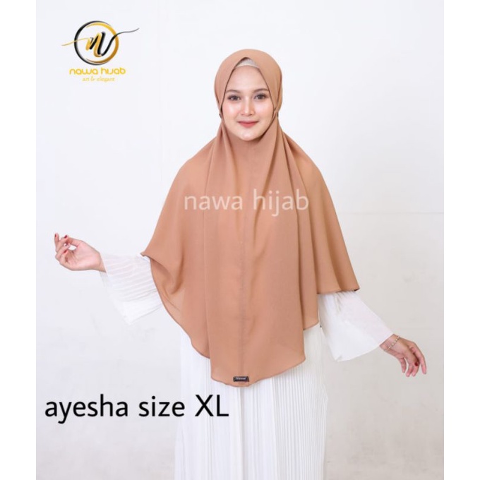 hijab jilbab khimar bergo jumbo ayesha nawa ori termurah