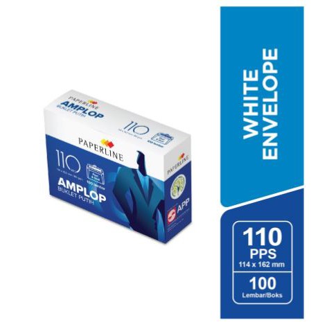 

Amplop Paperline 110 pps per Pak / Box / Dus (100 lembar)