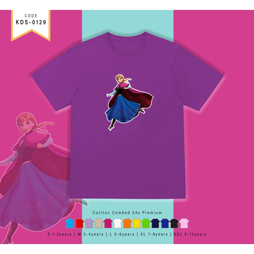 T-SHIRT / KAOS ANAK-ANAK TERMURAH BERGAMBAR PRINCES - TERIMA CUSTOM KAOS KELUARGA
