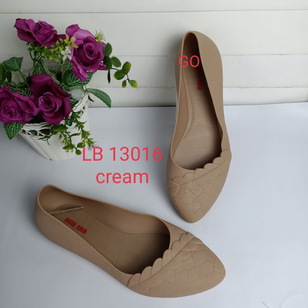 sogo NEW ERA LB 13016 Sepatu Jelly Wanita Sepatu Kerja Sendal Wanita Wedges Selop Karet Jelly