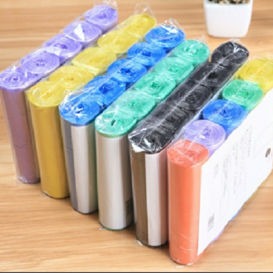 Kantong Plastik Sampah 5 Gulung @20pc - Kantong Sampah 5 Roll