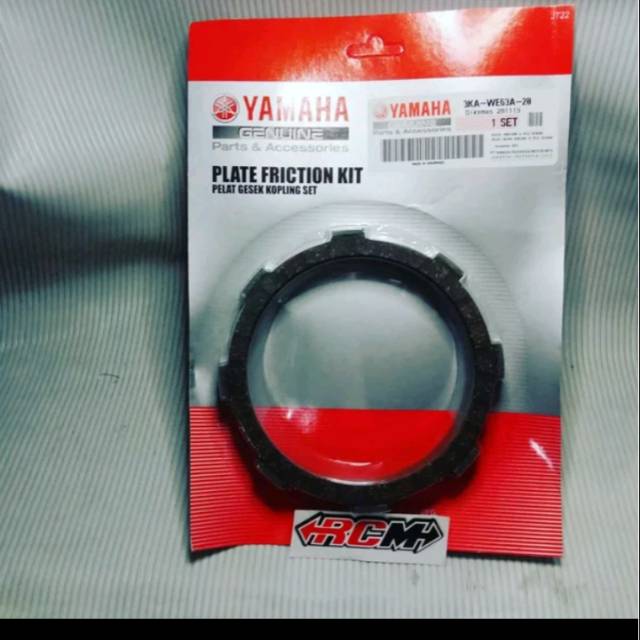 PLATE FRICTION KIT KAMPAS KOPLING SET ISI 6 PCS RXKING RX KING RXK ORI YAMAHA YGP ASLI 3KA-WE63A-20