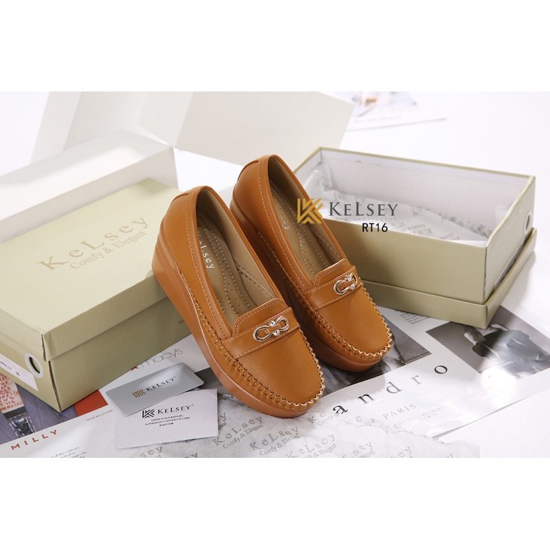 (GRATIS ALAS KAKI) RESTOCK!!  NICOLE SEPATU WEDGES 6,5cm WANITA KELSEY RT16 WEDGES SEPATU KERJA IMPORT.