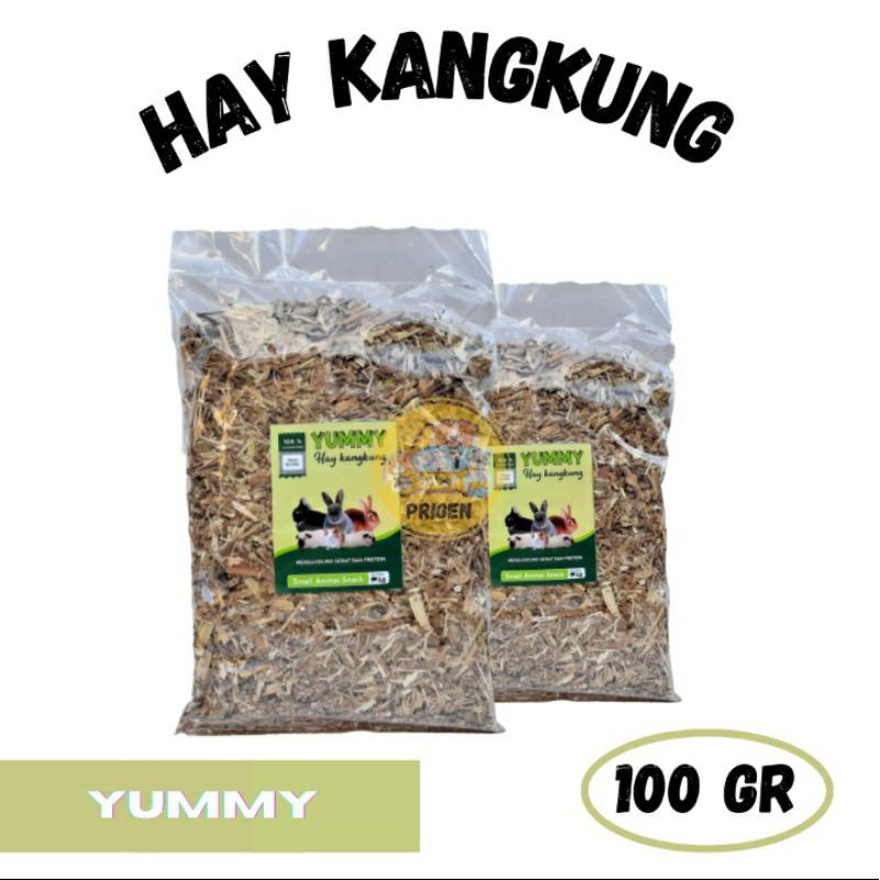 Hay Kangkung Kering Untuk Pakan Kelinci Marmut Hamster