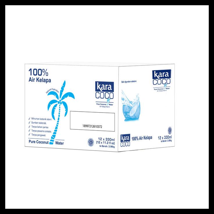 

DISKON TERBATAS !!! KARA COCO AIR KELAPA ASLI (PURE COCONUT WATER) 330 ML - 1CARTON/12PCS TERLARIS