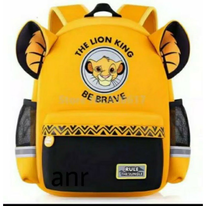 MOEZHA_TAS Tas ransel sekolah anak the (LION KING) backpack anak bisa buat cowok dan cewek PL952