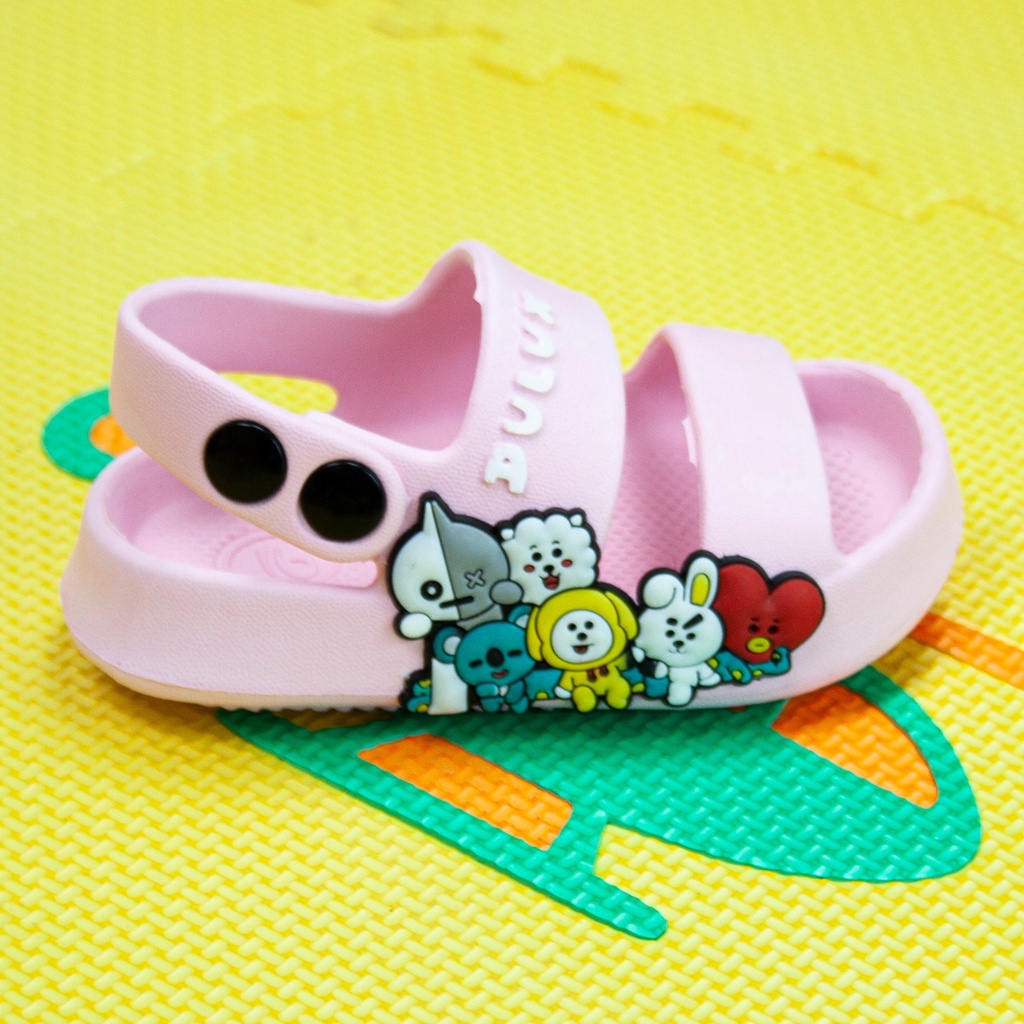 Sandal Let Gunung Anak Perempuan Motif Karakter BT21 (20-25) - 391E