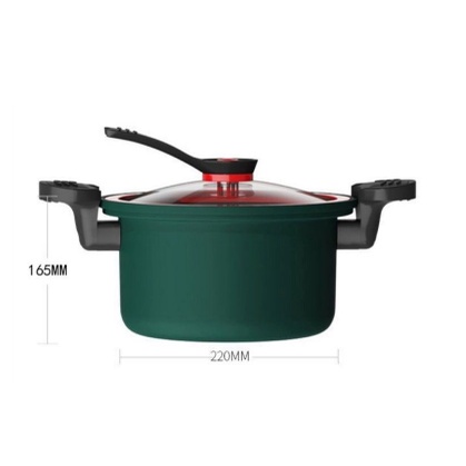 Panci Presto Cooker Pot 3.5 Liter Melunakan Daging Lembut Anti Lengket Panci Masak Panci Sup Daging Panci Masak Bertekanan Mikro Kompor Gas Panci Rebusan Panci Masak Anti-lengket untuk Dapur