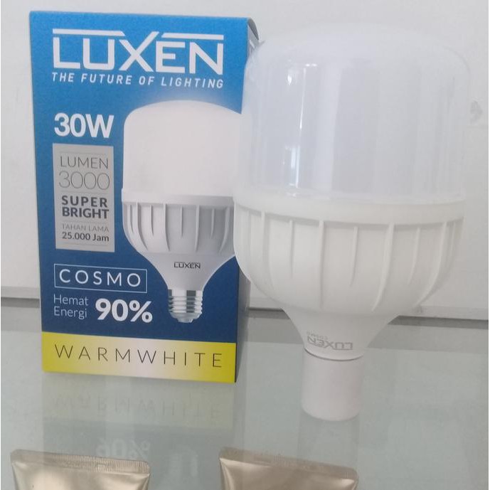 Lampu LED Luxen 30Watt Warm White Original