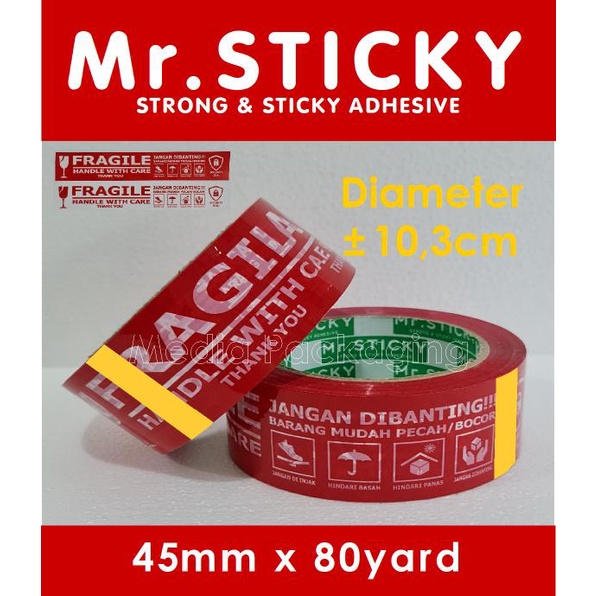 

Lakban Fragile Merah Putih 45mm x 80 yard MURAH