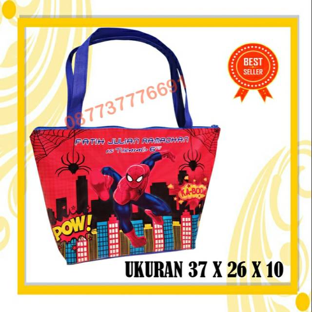 TAS ULANG TAHUN/TAS ULANG TAHUN ANAK CUSTOM KARAKTER/TAS ULTAH CUSTOM