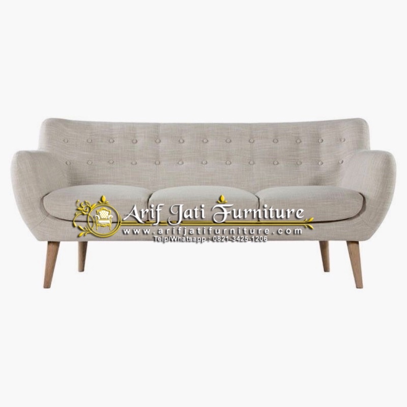 Sofa Minimalis Scandinavian 3 Seater