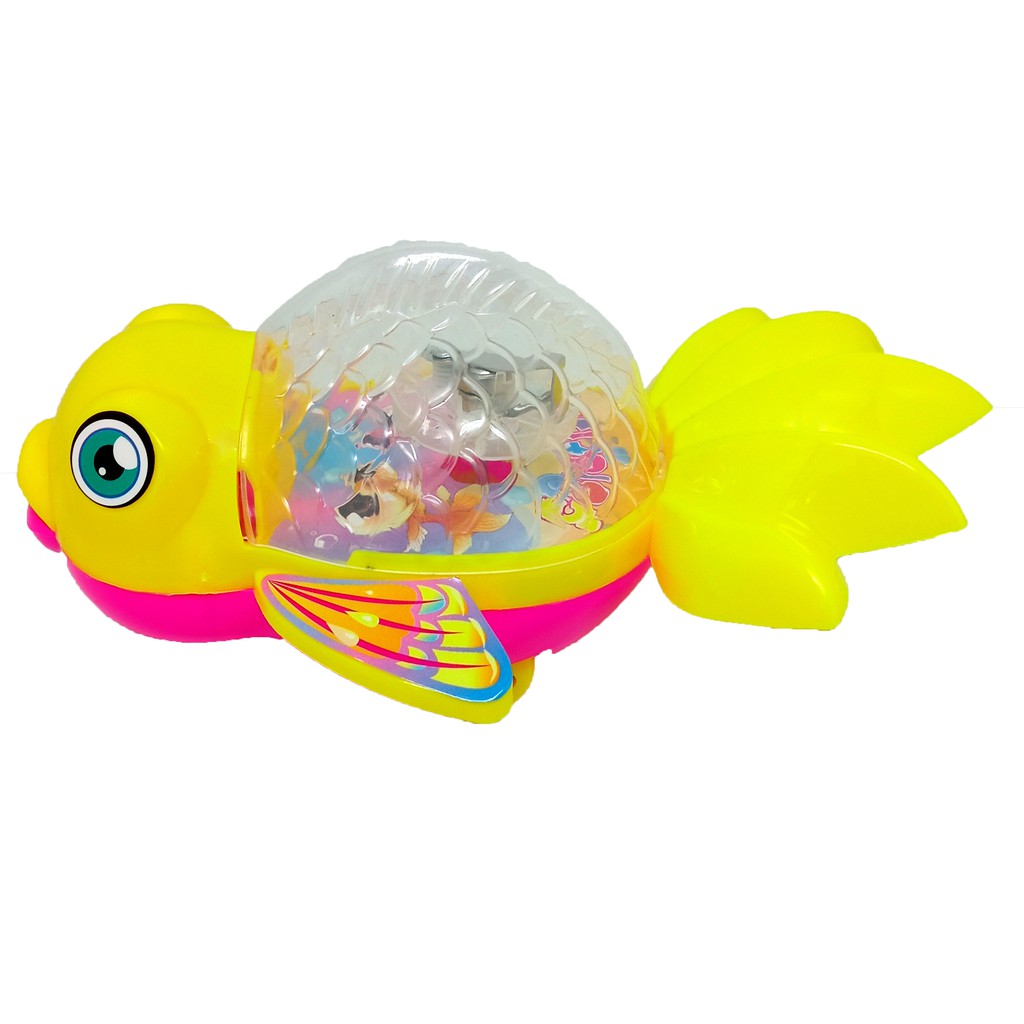 Ikan Mas Koki Tarik Nyala Lampu LED Mainan Anak