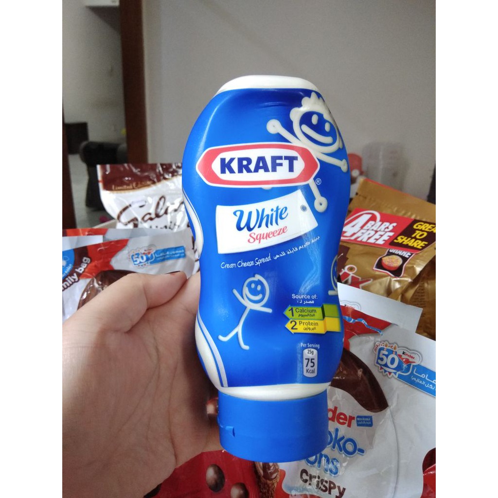 [NEW KETOFY] Kraft white squeeze 440gr, cream cheese spread, ketofriendly