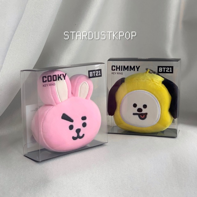 BTS - BT21 Official Merchandise - Keyring / Keychain / Bag / Gantungan (Cooky & Chimmy)