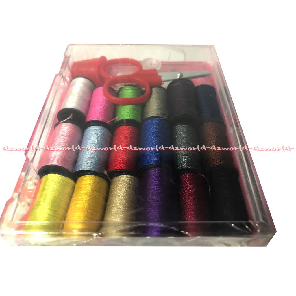 Benang Set Lengkap Dengan Jarum Dan Benang Warna Warni Sewing Kit Box Sewing Thread Peralatan Menjahit Alat Jahit