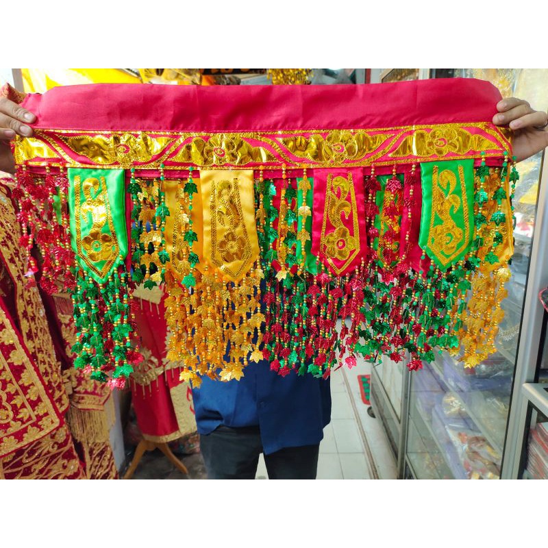 ondas pelaminan/tirai aceh/tirai melayu/tirai dekorasi pelaminan.