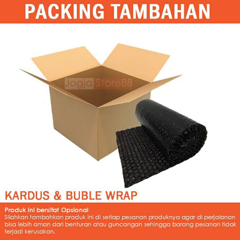 

PACKING TAMBAHAN KARDUS DAN BUBBLE WARP AGAR PAKET LEBIH AMAN