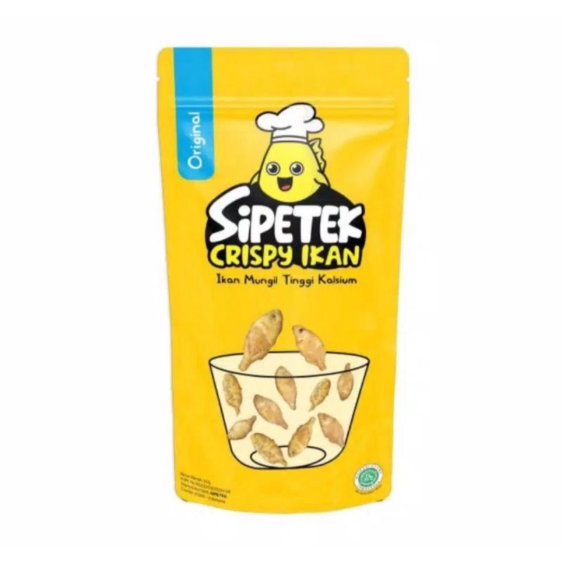 Crispy Ikan Sipetek Tinggi Kalsium 50gr / Lauk Makan Praktis Sipetek 30gr-Original