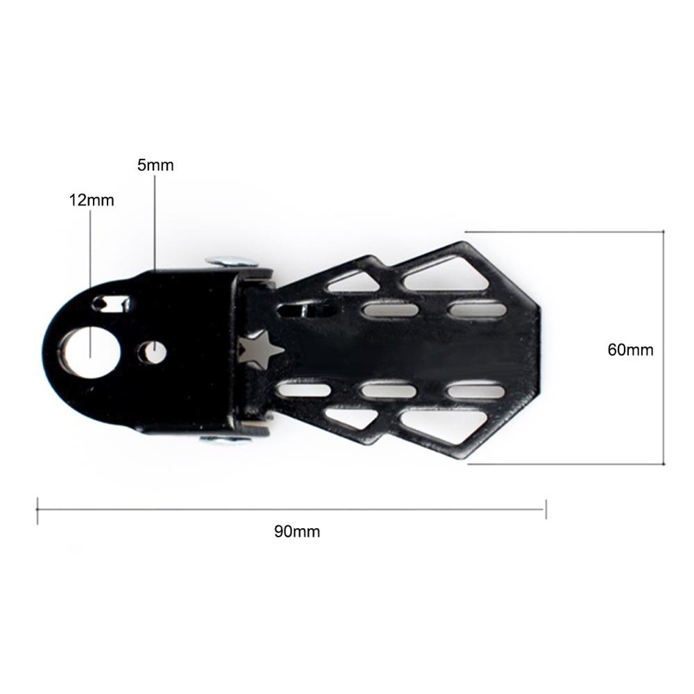 Lanfy Pedal Sepeda Aksesoris Sepeda Bagian Sepeda Road Bike Metal Hitam Folding Bicycle Foot Pegs