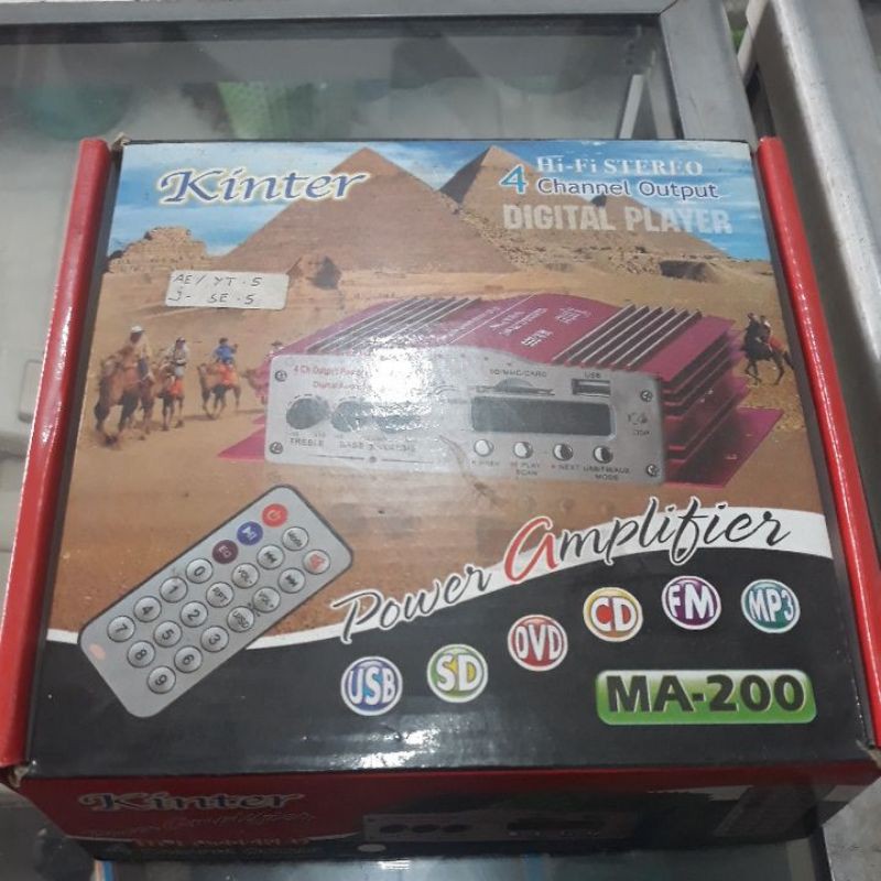 Ampli Mini Kinter MA200 Mobil Amplifier