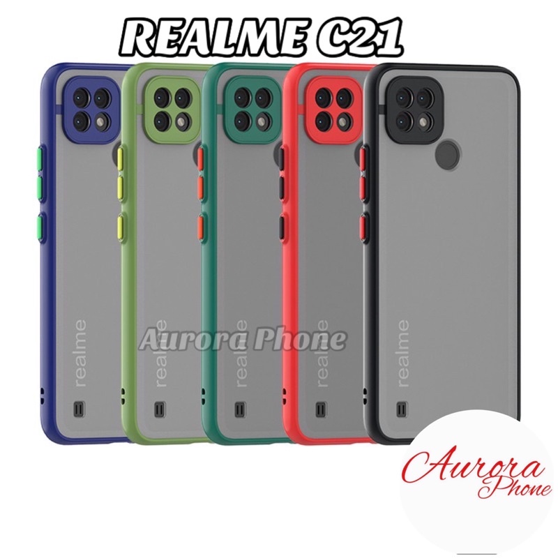 Realme C21 Frosted Camera Protection Casing Realme C21 / Soft Case Realme C21 / Realme C21 / Frosted