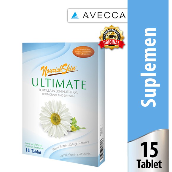 Nourish Skin Ultimate 15 Tablet Original / Vitamin Kulit / Perawatan Kulit