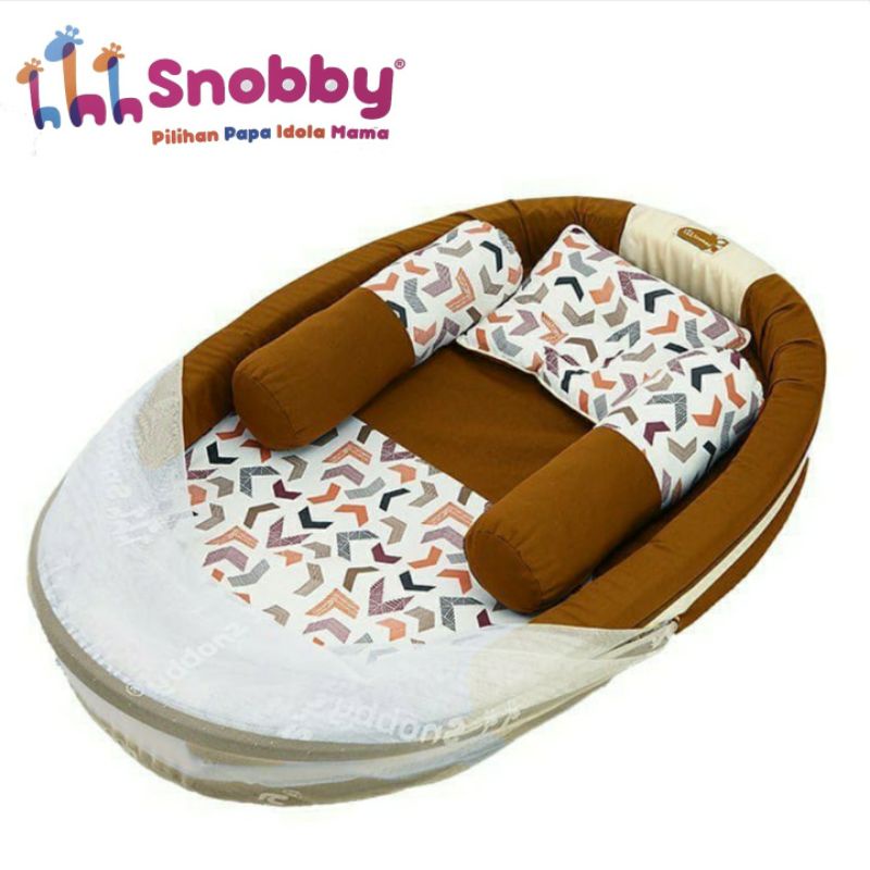 Snobby Set Kasur Kolam Jumbo + Kelambu + 2 Guling + 1 Bantal | Kasur Kolam Artsy Twiza Bayi Baby Newborn