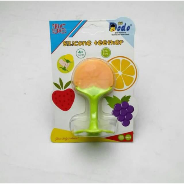 DODO Silicone Teether Fruit Series/mainan gigi bayi