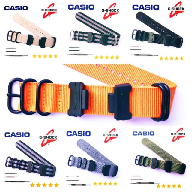 Colection Nylon Zulu Watch Strap G-Shock Nato Adapter Adaptor