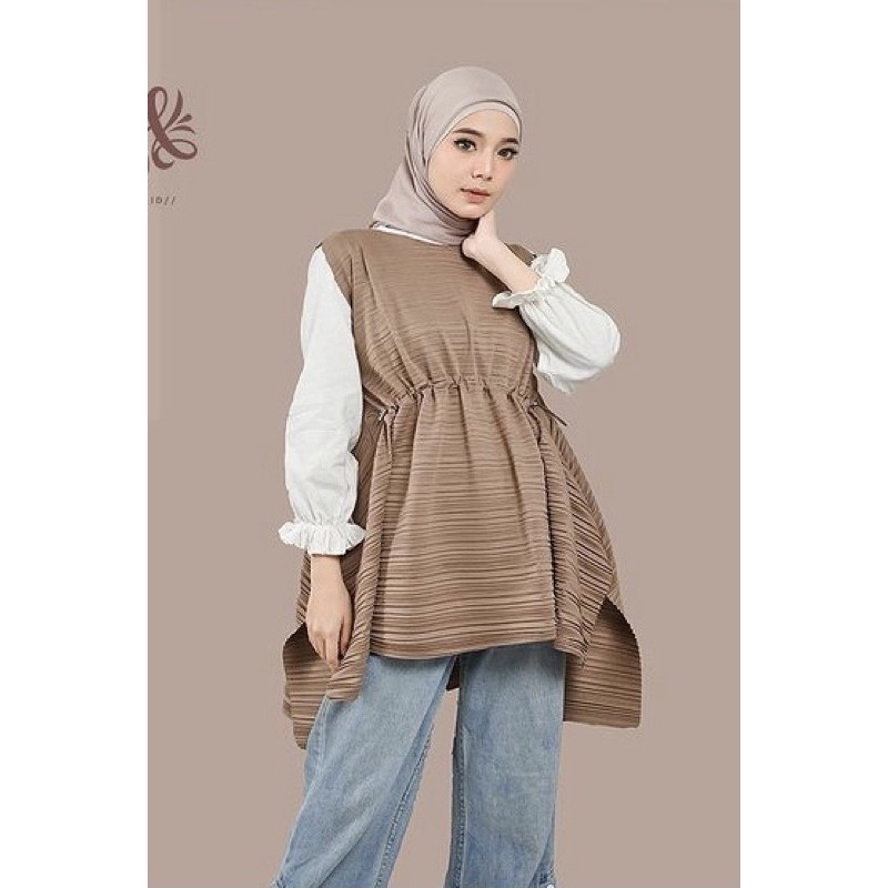 [SIAP KIRIM] Ashley Sleeveless Brownie local.id