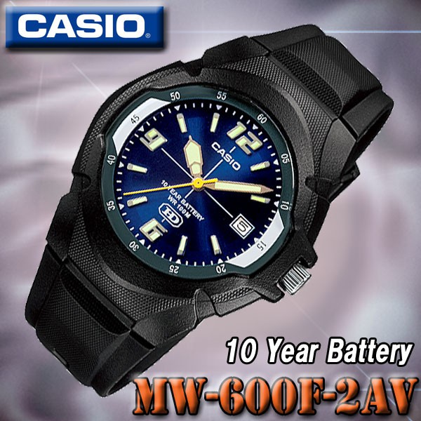 Casio Original (semua variasi) MW-600F / MW600F - Jam Tangan Pria - Analog - Karet