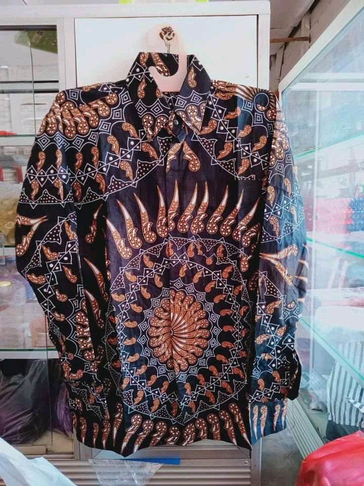 Kemeja Hem Batik Lengan Pendek Big Size M L Xl Xxl Seragam Pernikahan Batik Atasan Pria