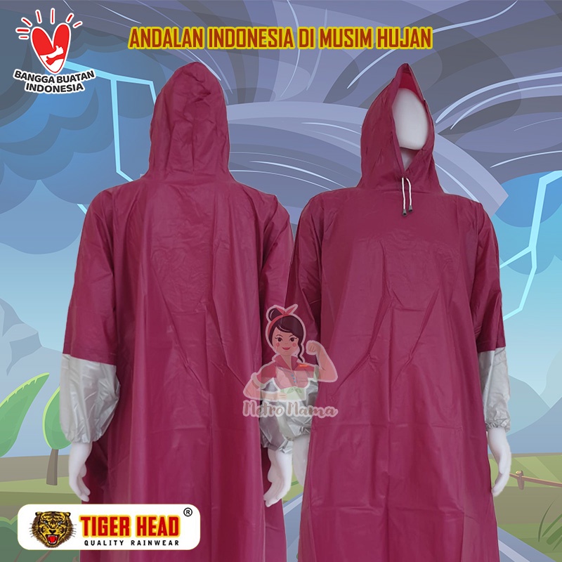 Jas Hujan Poncho BIG TOP TIGER HEAD Lengan 68224 ORIGINAL Mantel Raincoat